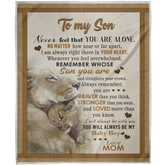 To My Son | Fleece Blanket