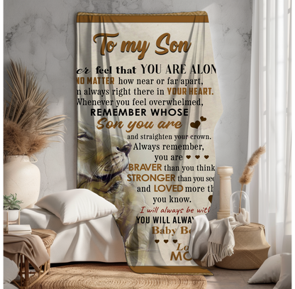 To My Son | Fleece Blanket